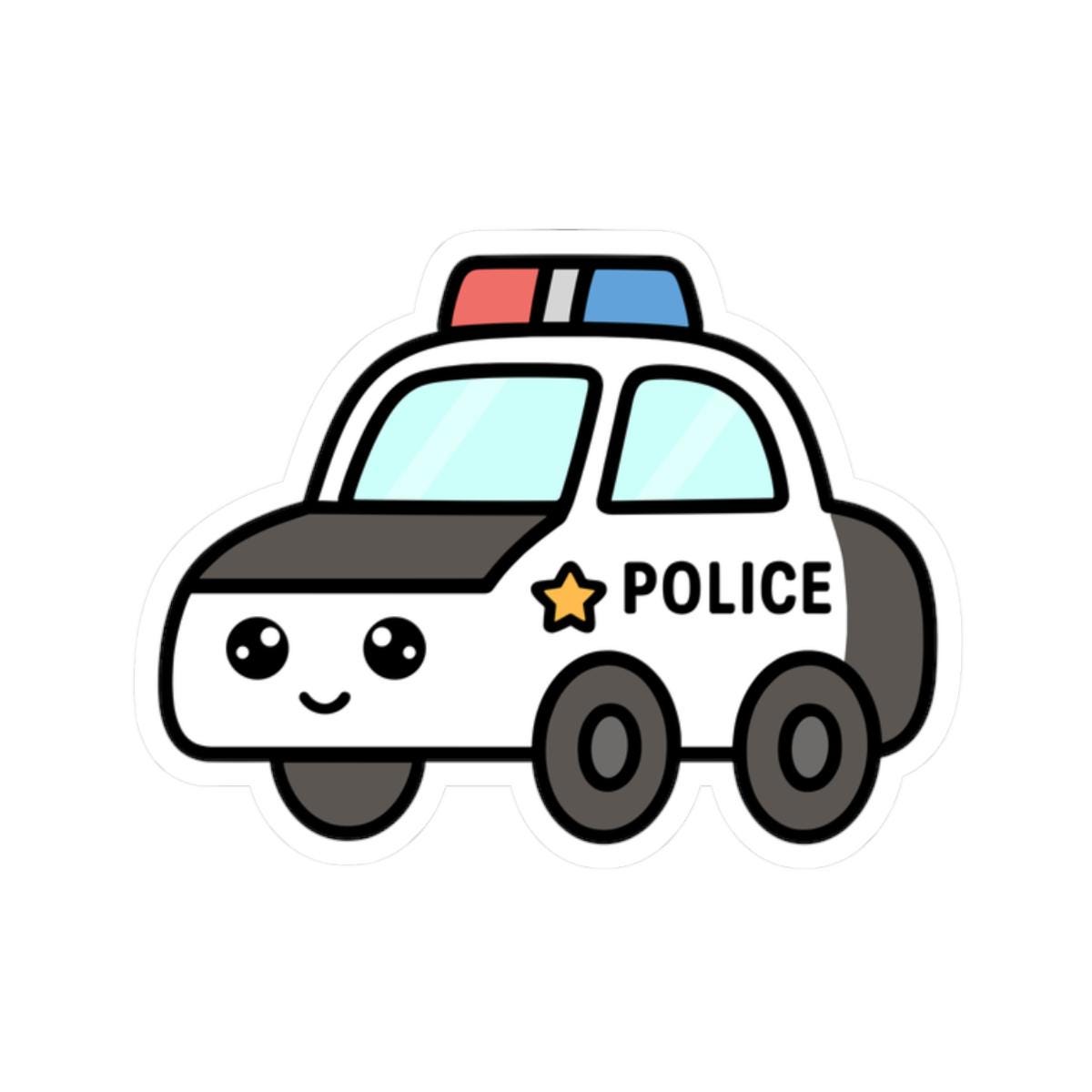 Police Car Sticker - Etsy