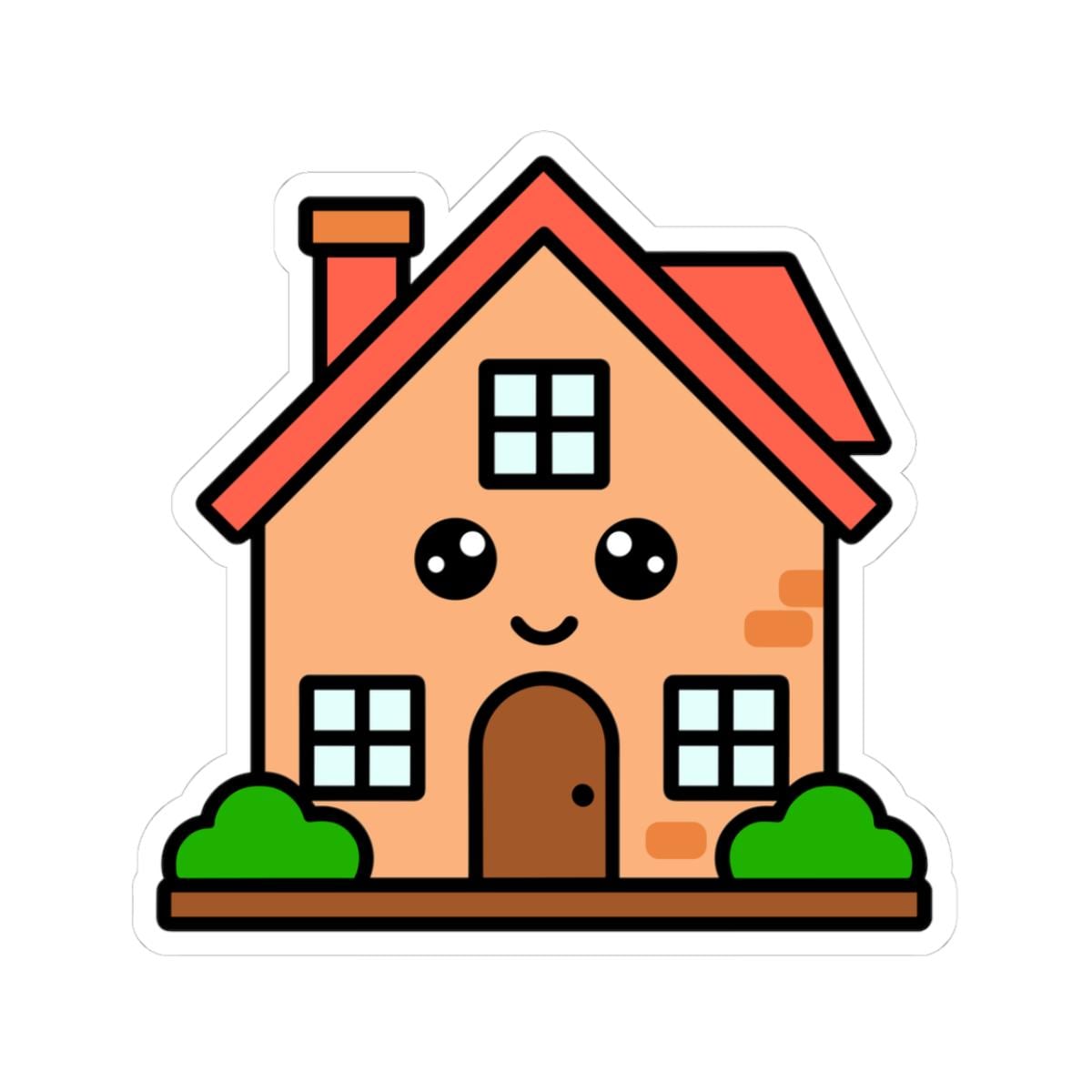 Sticker House House Sticker - Etsy