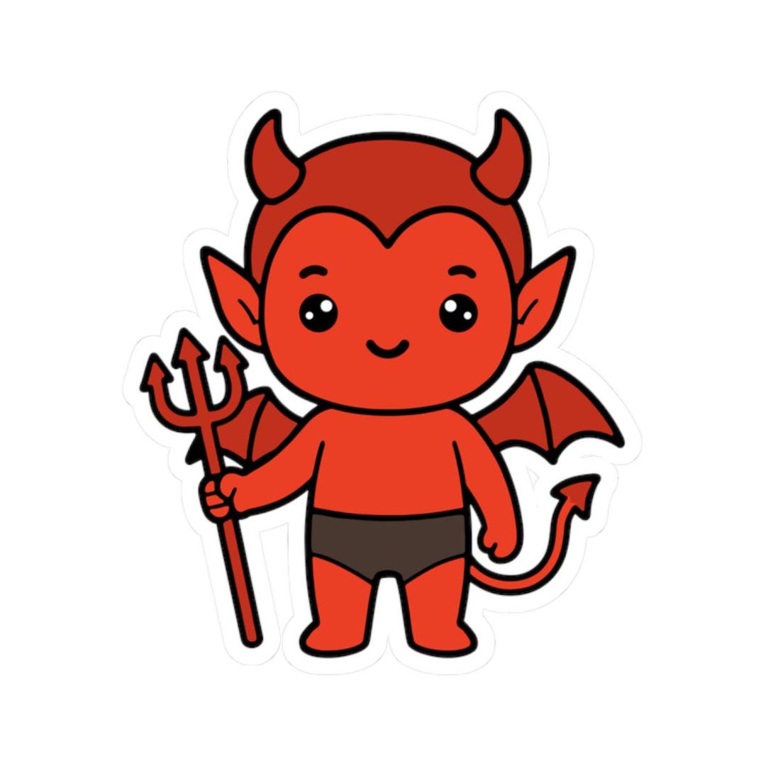 Devil Demon Sticker - Etsy