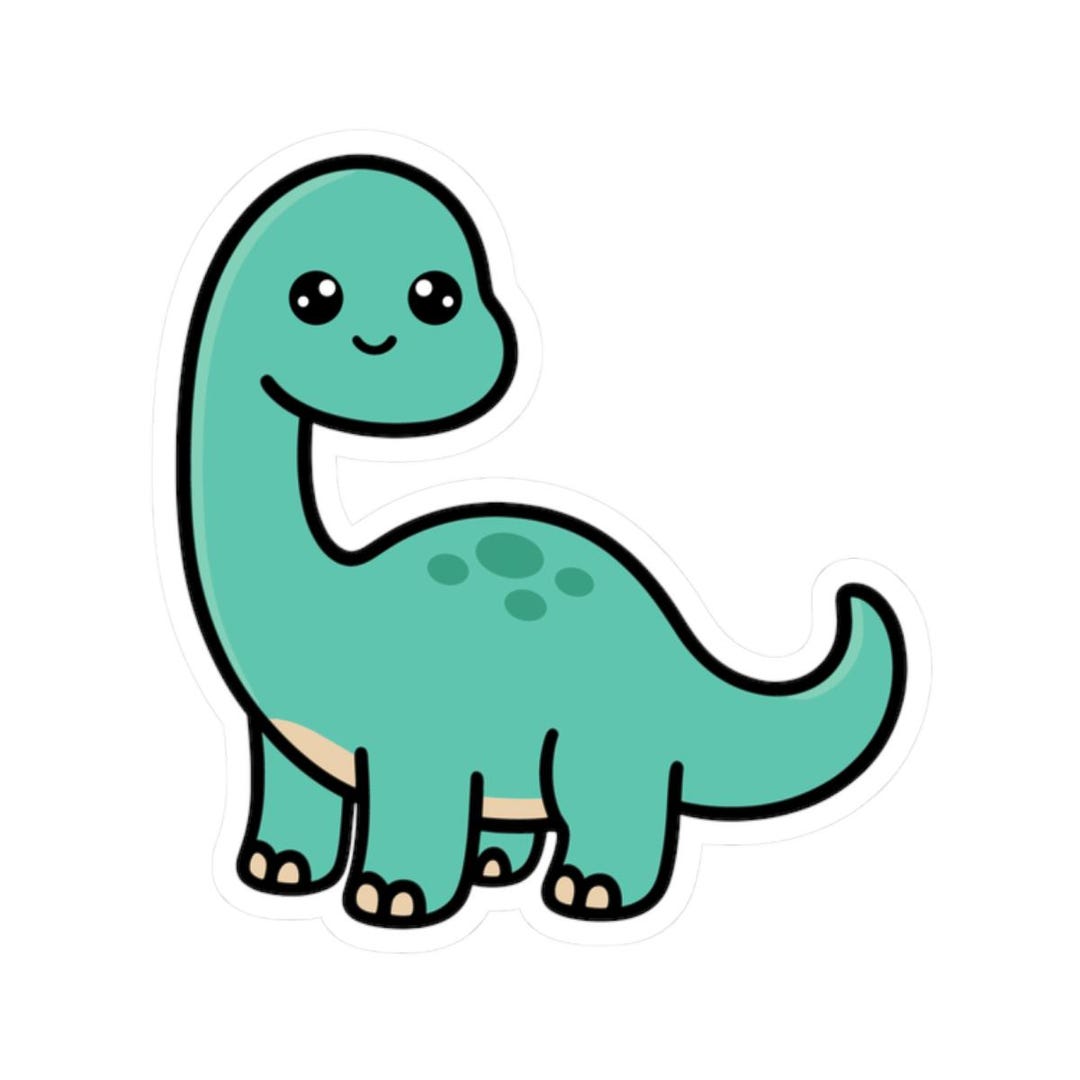 Brontosaurus Dino Sticker - Etsy
