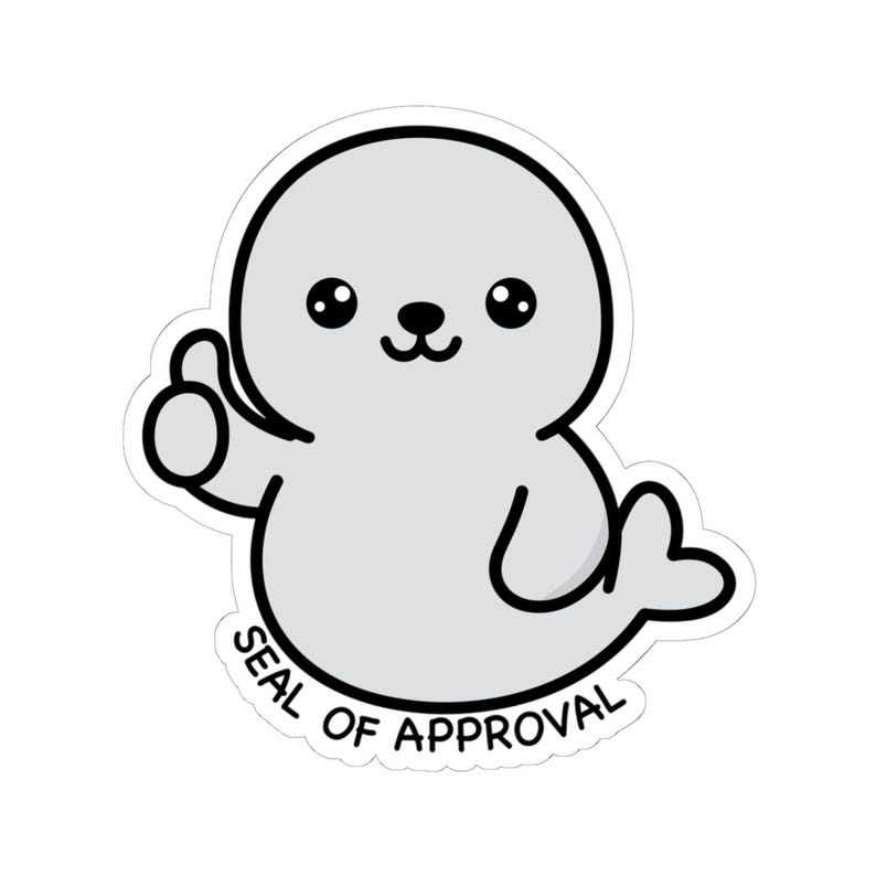 Seal of Approval Sticker - Etsy