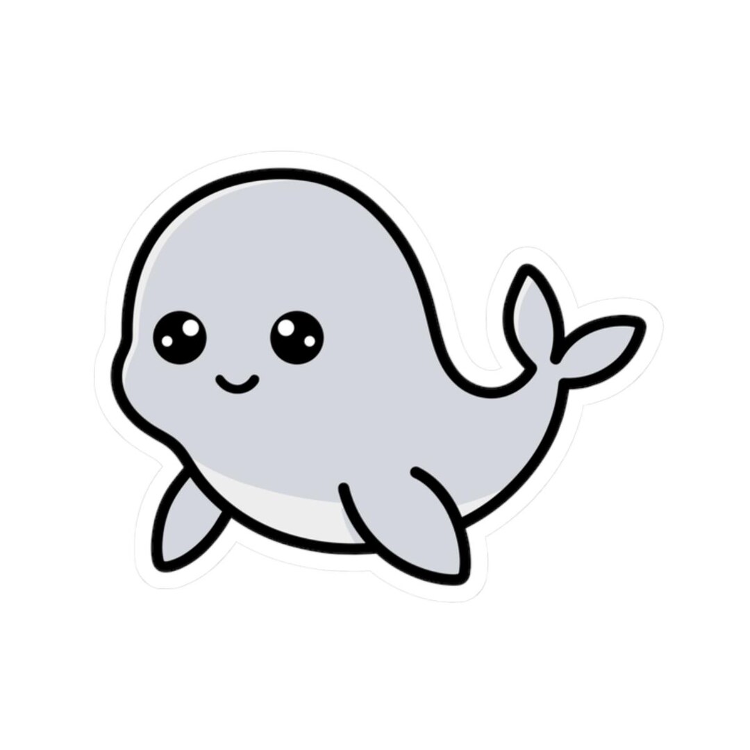 Beluga Whale Sticker - Etsy
