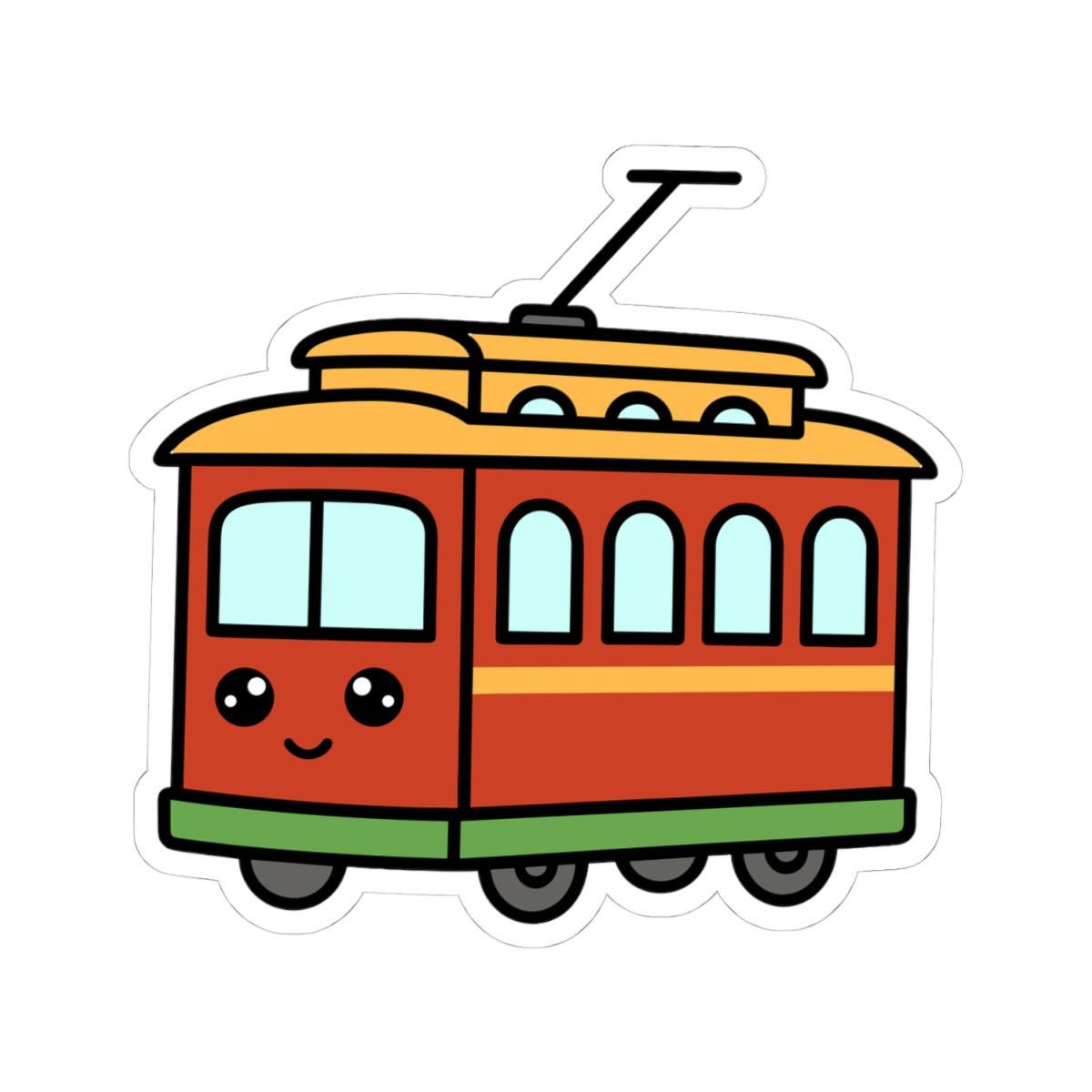 Small Trolley Sticker Trolley Sticker - Etsy