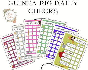 Guinea Pig Checklist - Etsy