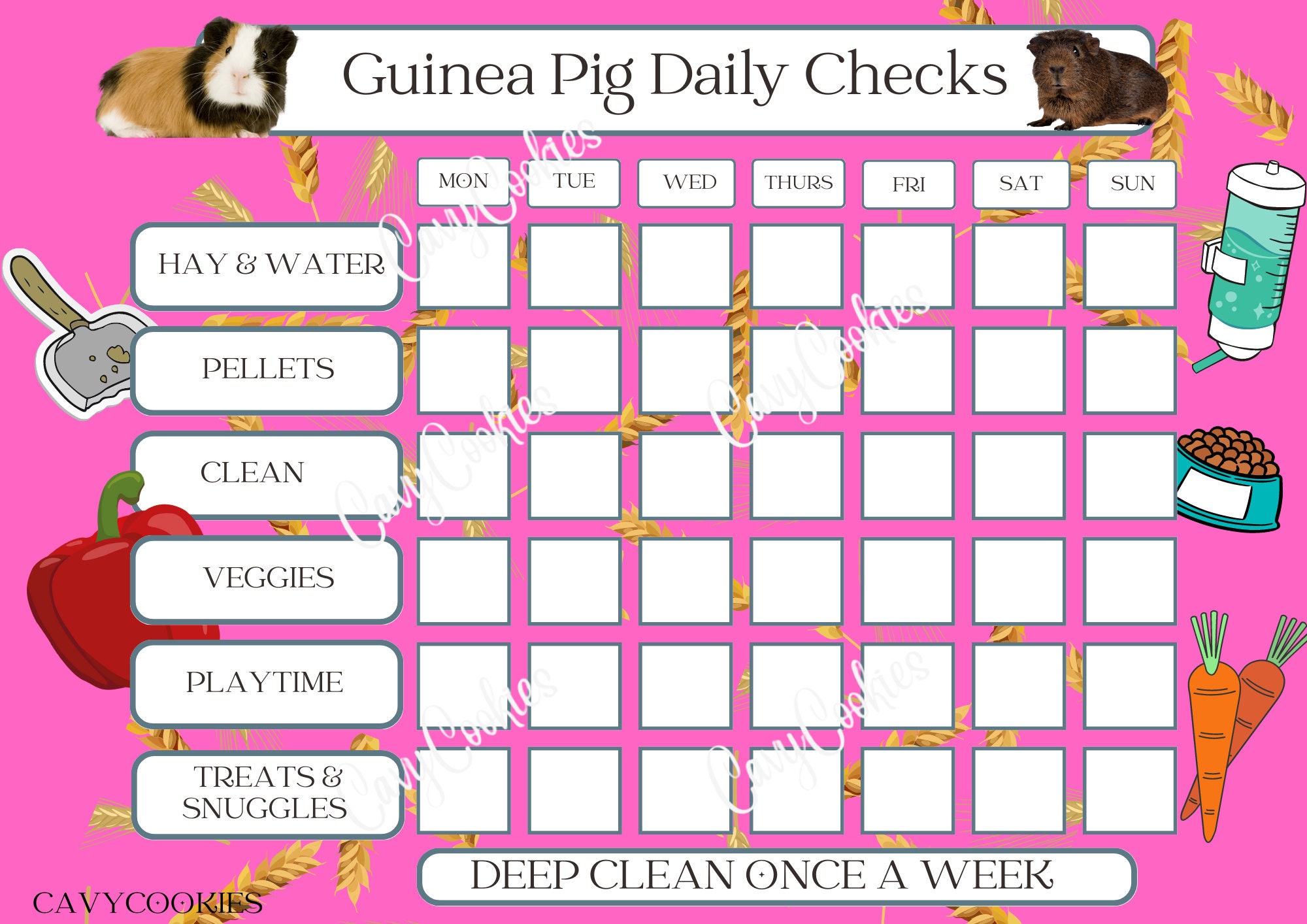 Guinea pig list online