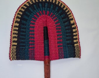 Bolga Fan, Bohemian wall decor, Tribal Fan from Ghana