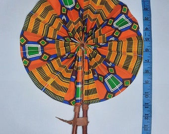 Wholesale African Print Hand fan from Ghana