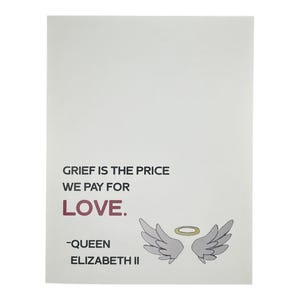 Trauer ist der Preis, den wir für unsere Love Sympathy Card zahlen