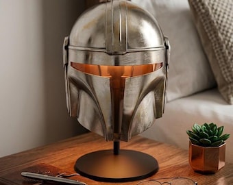Bounty Hunter Warrior Helmet | Metallic Metal Cosplay Costume Prop