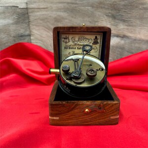 Gepersonaliseerde Black Brass Sextant Nautical Army Pocket Box Sextant