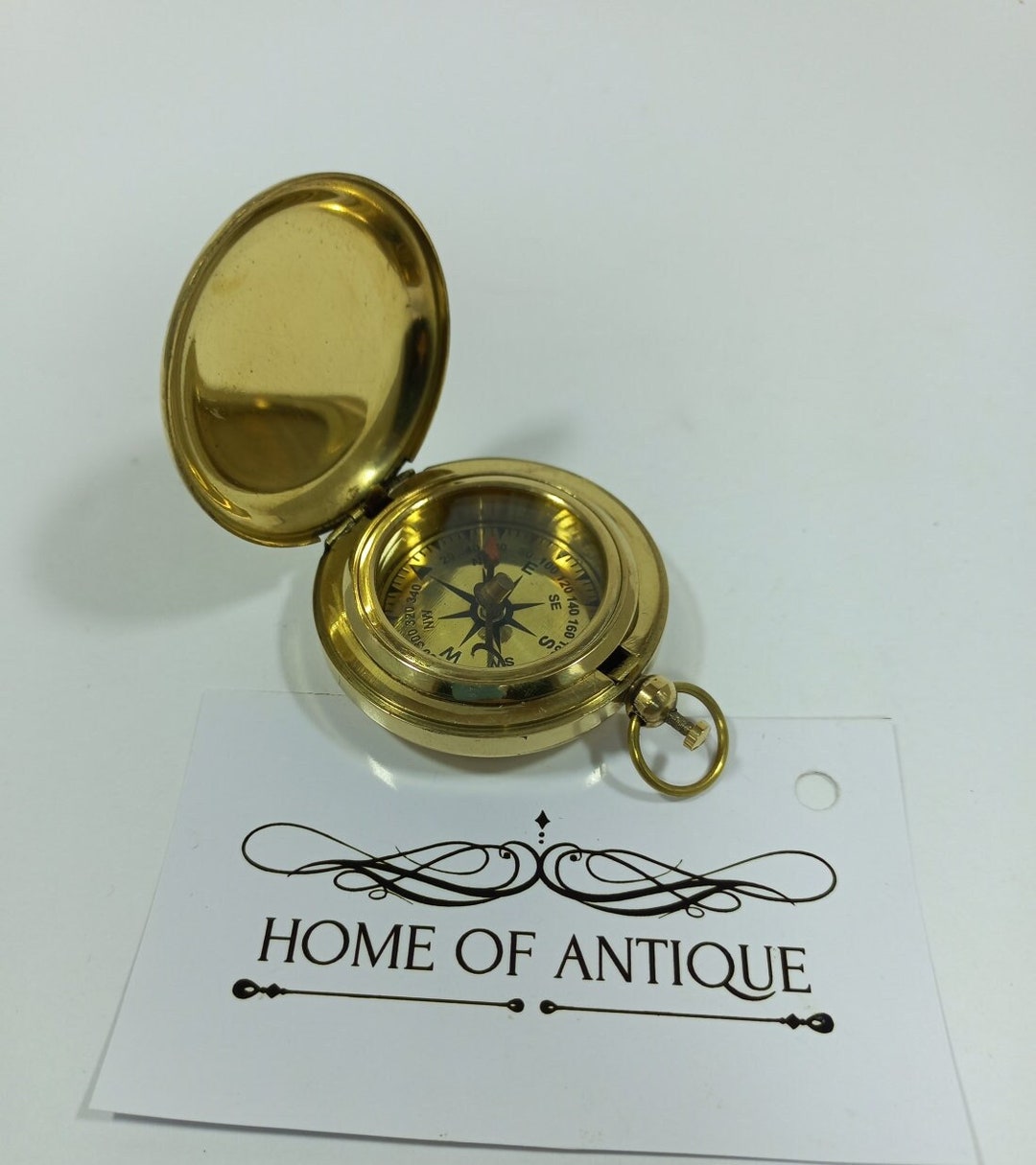 Push Button Compass Navigational Pocket Compass Push Button by Home of Antique - Etsy