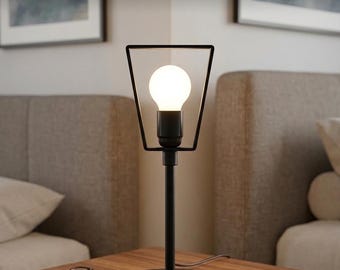 Medieval Helmet Lamp Stand | Metal Display Base for Knight, Viking, Fantasy Helmets