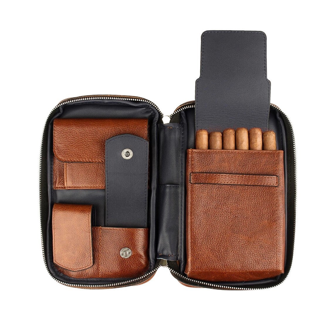 Personal Cigar Case Leather Portable Cigar Case Custom 