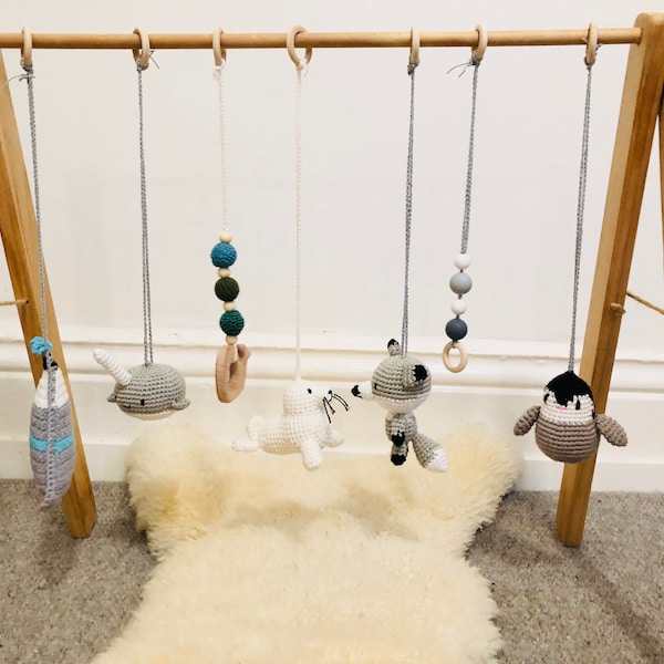 ARTIC ANIMAL Baby Gym Center, North Pole Animal Baby Gym Center, Baby Gym Toy, Polar Baby Gym Activity, Baby Gym Center, Baby Gym Toys