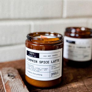 Pumpkin Spice Latte Wood Wick Candle or Melts