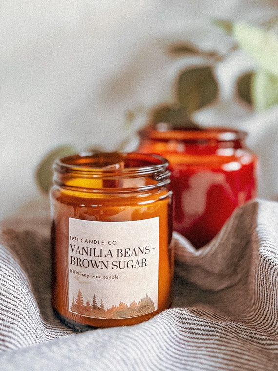 Woodwick vanilla bean candle