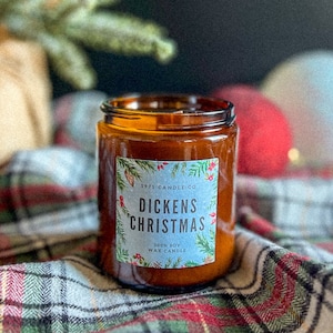 Dickens Christmas Wood Wick Soy Candle + Soy wax melt