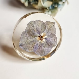 Vintage cabinet knob with flowers, Furniture handles for floral interior, Crystal drawer pull for new home owner gift image 8