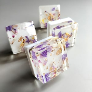 Real flowers knob, Furniture pulls with plants, Floral elegant home decor, Kitchen handles
