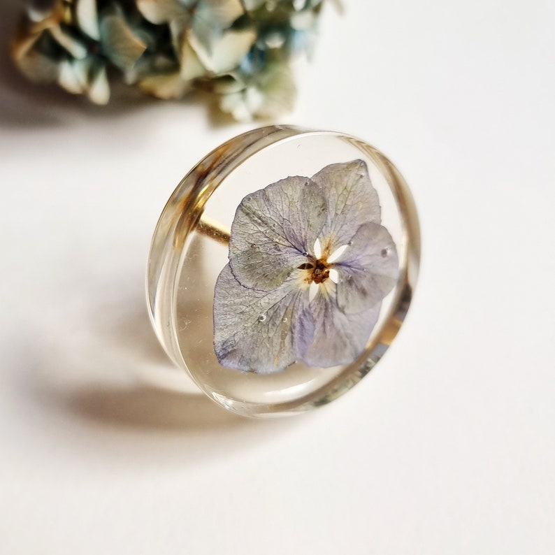 Vintage cabinet knob with flowers, Furniture handles for floral interior, Crystal drawer pull for new home owner gift image 9