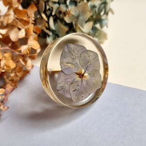 Vintage cabinet knob with flowers, Furniture handles for floral interior, Crystal drawer pull for new home owner gift image 3