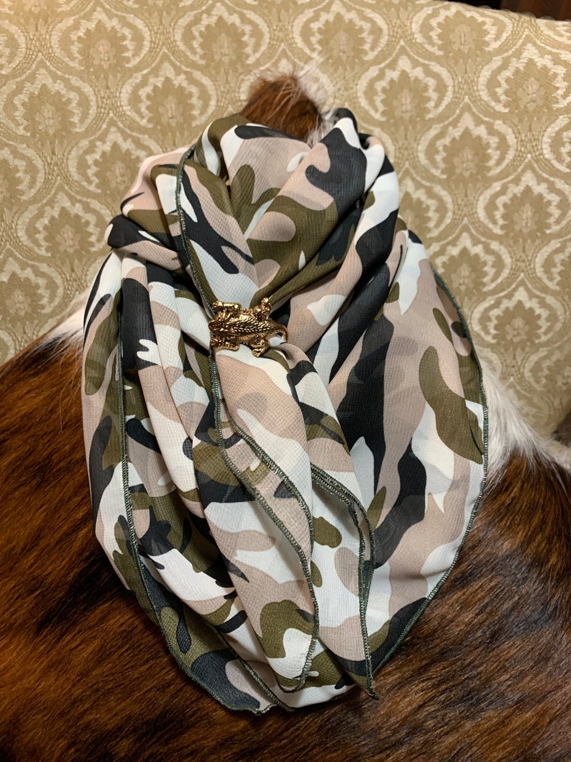 Light Desert Camo Wild Rag Cowboy Western Neck Scarf by PNW | Etsy