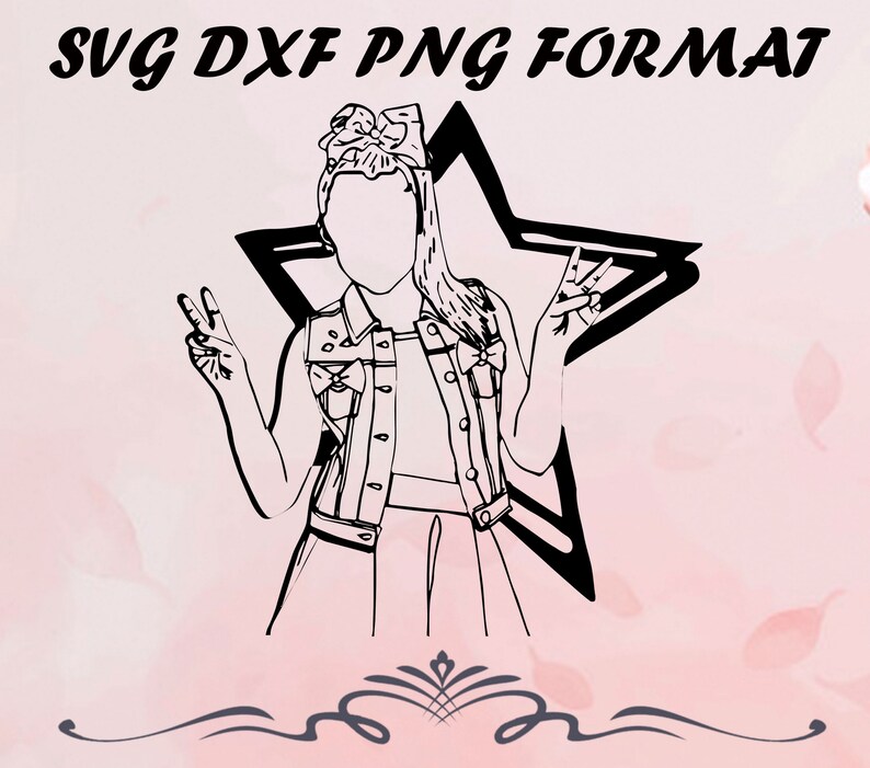Jojo siwa silhouette svg dxf png Jojo siwa TV show svg | Etsy
