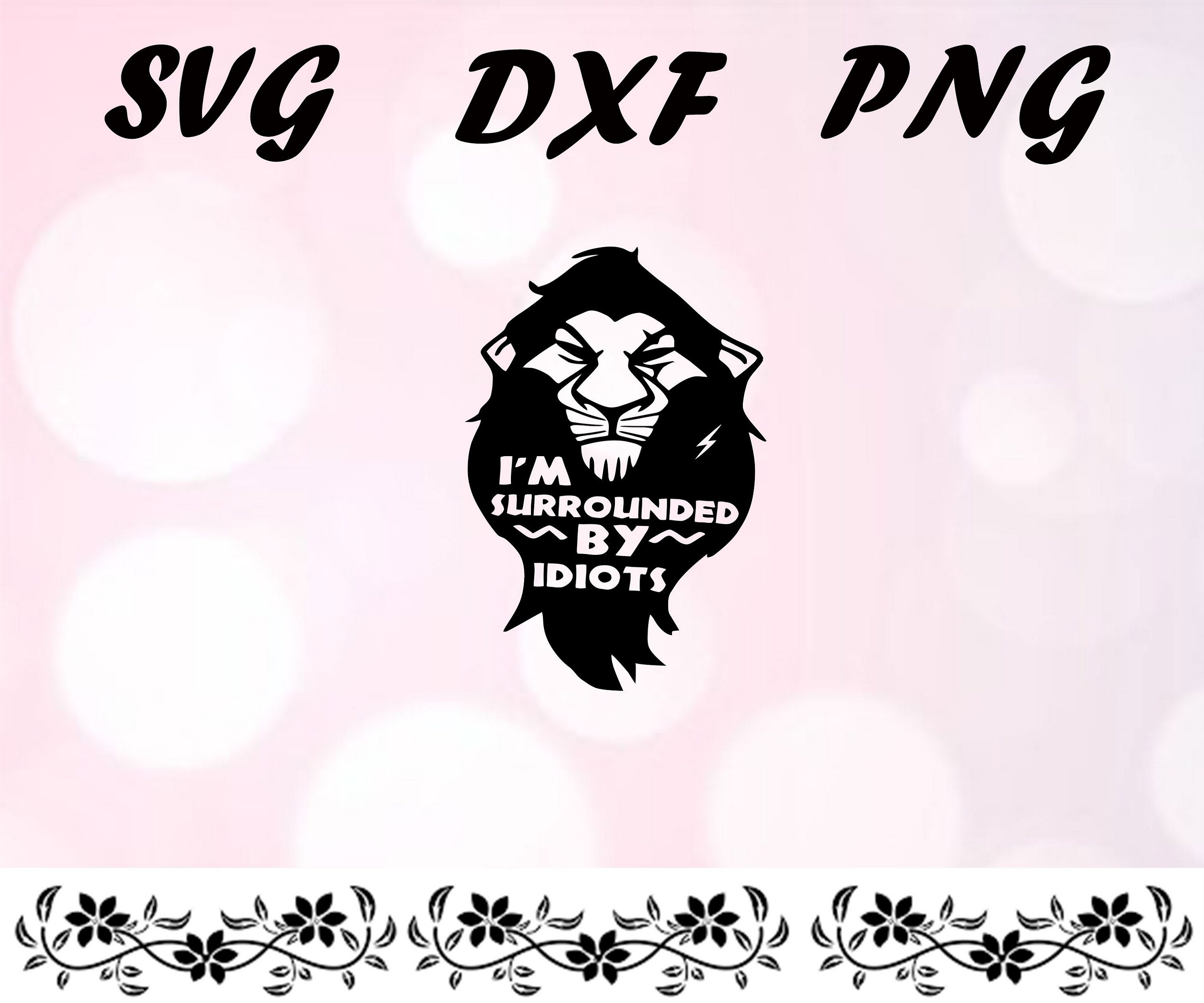 Lion king silhouette svg dxf png Lion king cricut image | Etsy