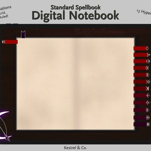 Standard Spellbook Digital Notebook (Pass Without Trace)
