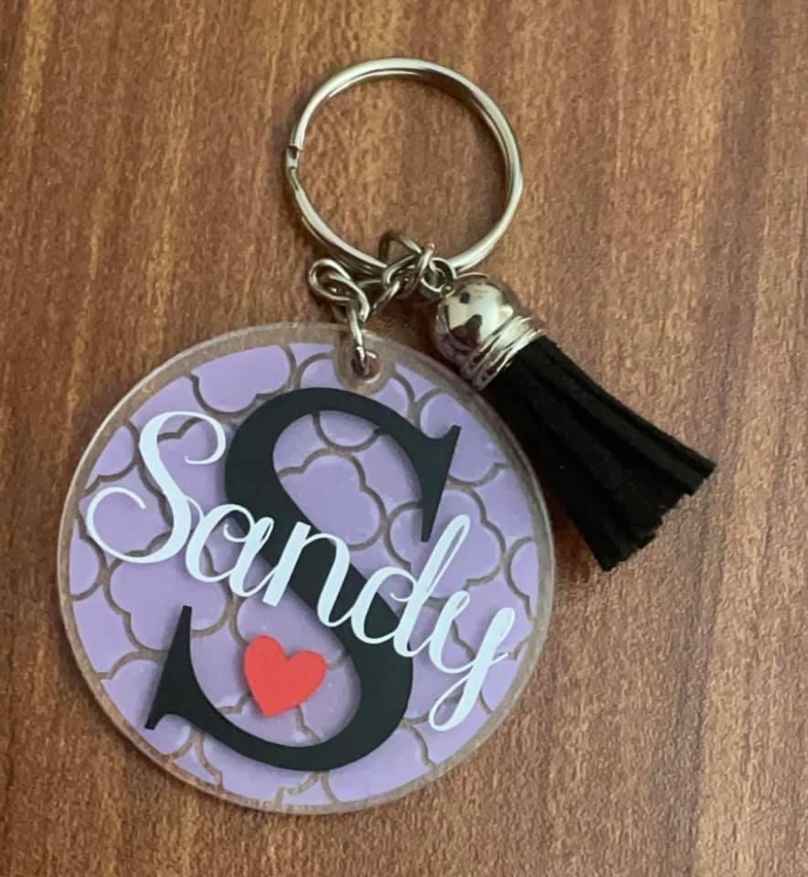 Letter Keychains Personalised Keychains for women Name Etsy