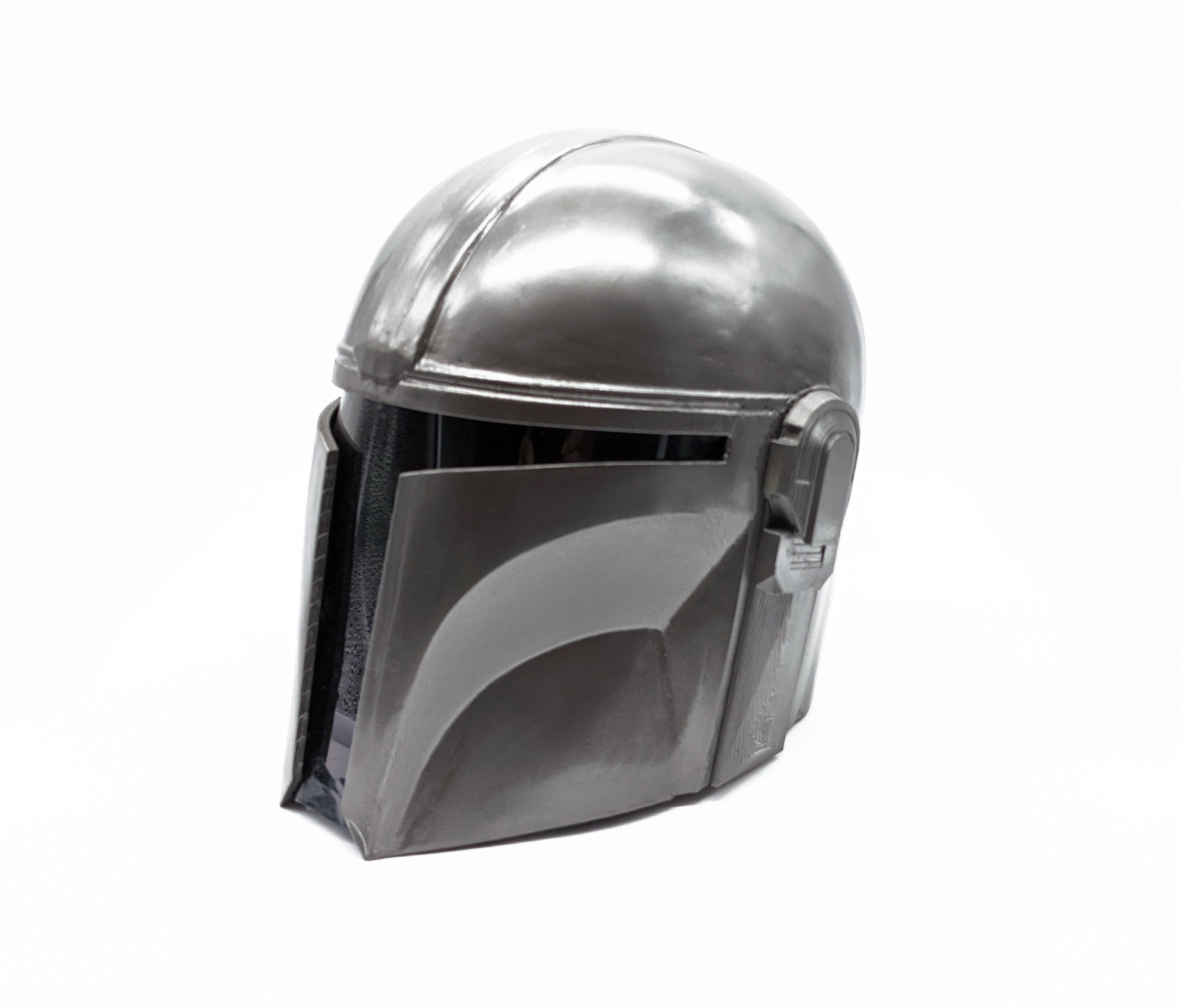 Mandalorian Helmet Beskar Helmet With Tinted Visor Mando Etsy