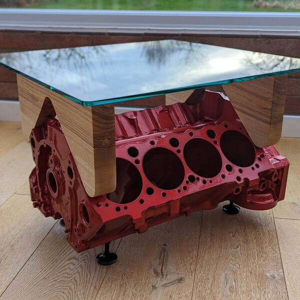 V8 Engine Block Coffee Table Etsy