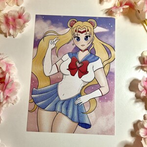 Sailor Moon Print - A5 Pearlescent Finish