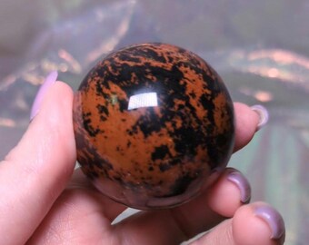 Mahogany Obsidian Sphere