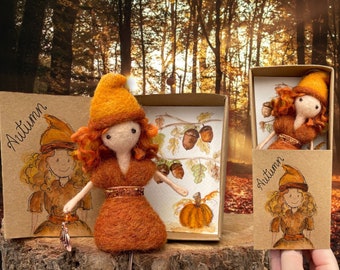 Autumn Fairy Girl Gift in a box