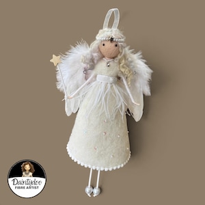 Angel, Christmas Angel, Christmas Tree Topper Angel, Felt fairy angel, needle felted angel, Christmas Fairy, Christmas 2026, memorial angel image 11