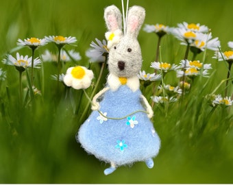 Needle Felted bunny, Easter Rabbit, Spring decorations.