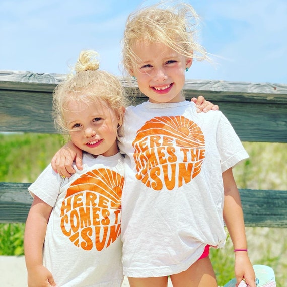 Here Comes The Sun Matching Tees; Sun shirts; Mom And Me shirts; Summer Shirts; Here Comes The Sun; Summer Shirt; Vacation Shirts; Summer
