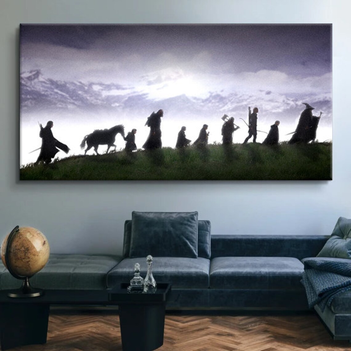 Lord of The Rings Canvas Landscape Wall Art LOTR Movie Gift Etsy