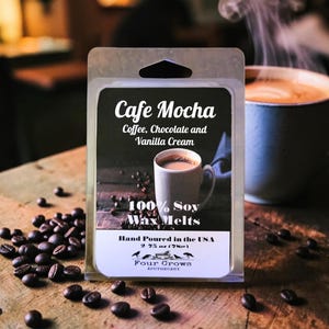 Cafe Mocha | Sweet Chocolate Mocha 100% Soy Wax Melts | Essential Oils