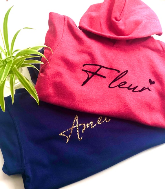 Personalised Glitter Leopard Kids Classic Hoodie Sweatshirt | Boys | Girls | Personalised Kids Hoodie | Custom Monogrammed Kids Hoodie