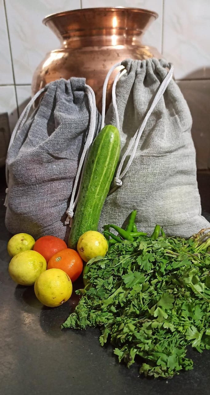 4pack Reusable Vegetable Sack Potatoes Onion Garlic Mesh Etsy UK