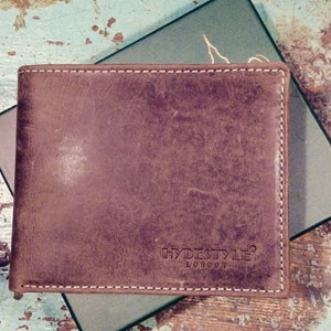 Cartera de monedas triple de cuero envejecido Venator personalizada #GW55