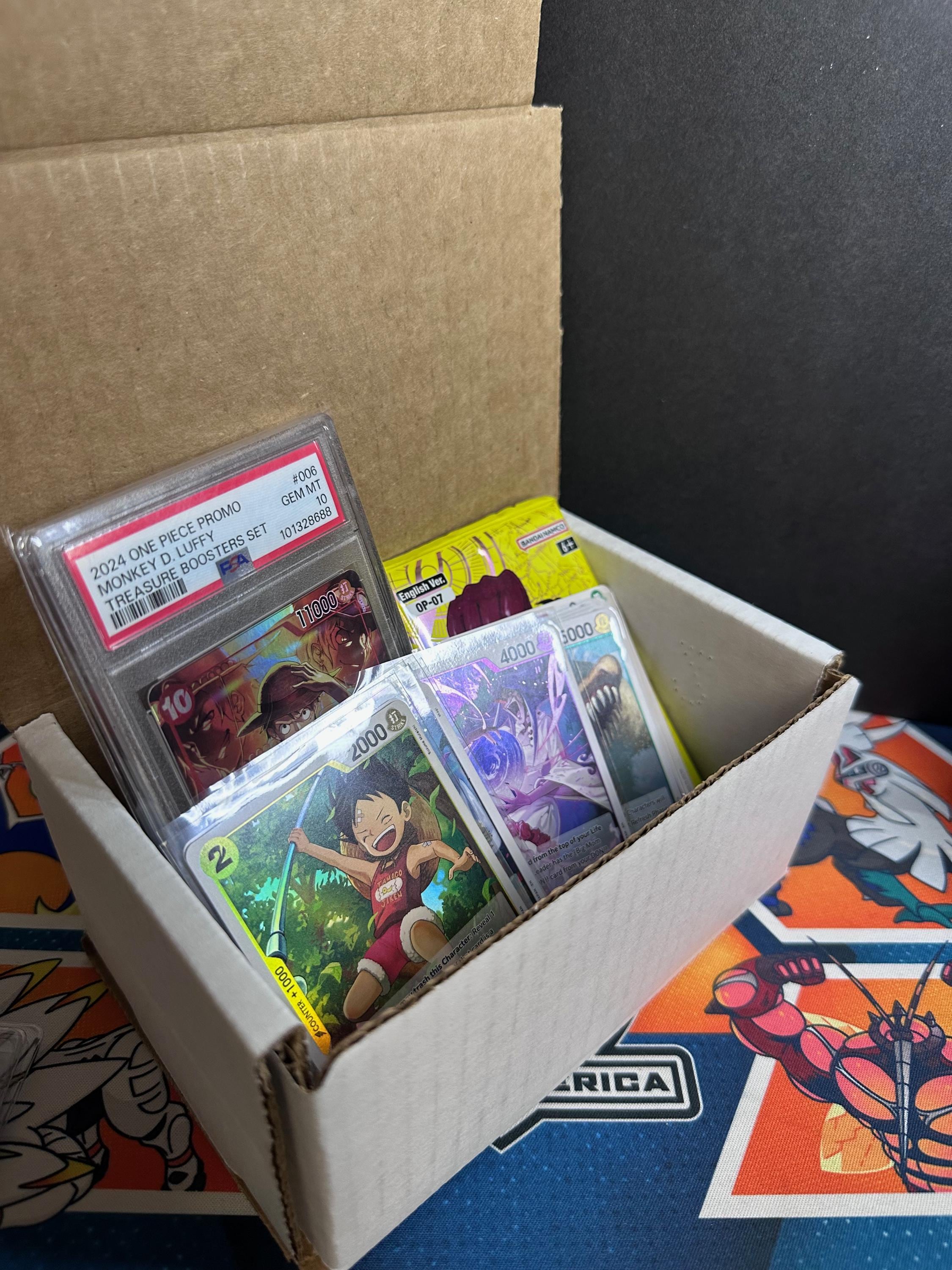One Piece Surprise Box - 1 GRADED CARD + 1 Pack + 50 Cards (5 Foil Cards Guaranteed) - Etsy One Piece Surprise Box - 1 GRADED CARD + 1 Pack + 50 Cards (5 Foil Cards Guaranteed) - Etsy