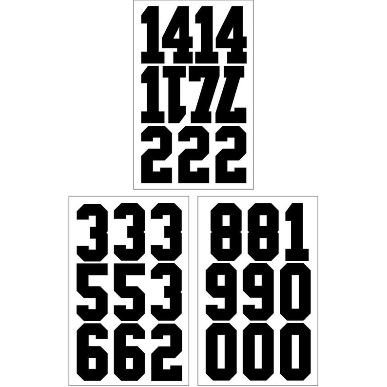 3 tall Design It Yourself! Iron-On Numbers