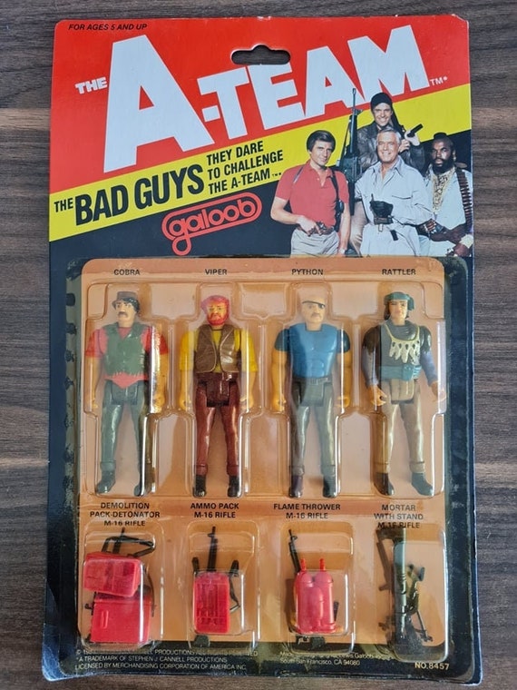 Rare 1983 the Ateam Action Figures the Bad Etsy