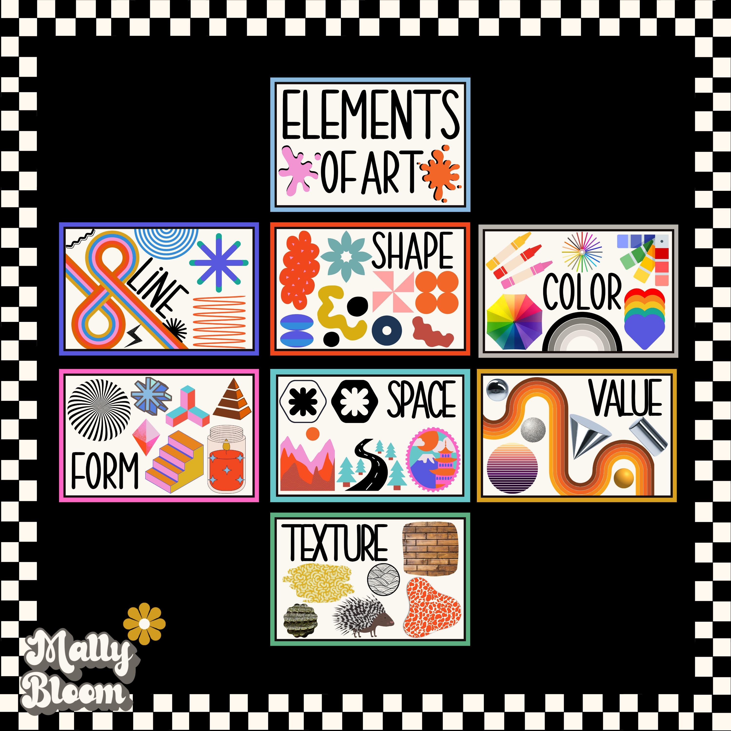 Elements of Art Poster Bundle, Classroom Decor, Classroom Poster Bundle ...