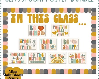 Positiva citat i klassrummet, anslagstavlekit, dekorationer för klassrummet, posterset för grundskolan, posters med fokus på tillväxttänkande