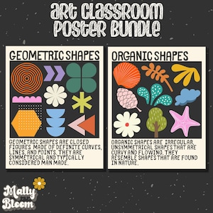Art Classroom Poster Printable, Classroom Decor, Classroom Poster Bundle, Art Teacher Bulletin Board, Set for Elementary, Middle School Art