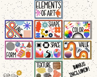 Art Posters Bundle - Complete Art Classroom Decor Poster Set by Art With  Trista